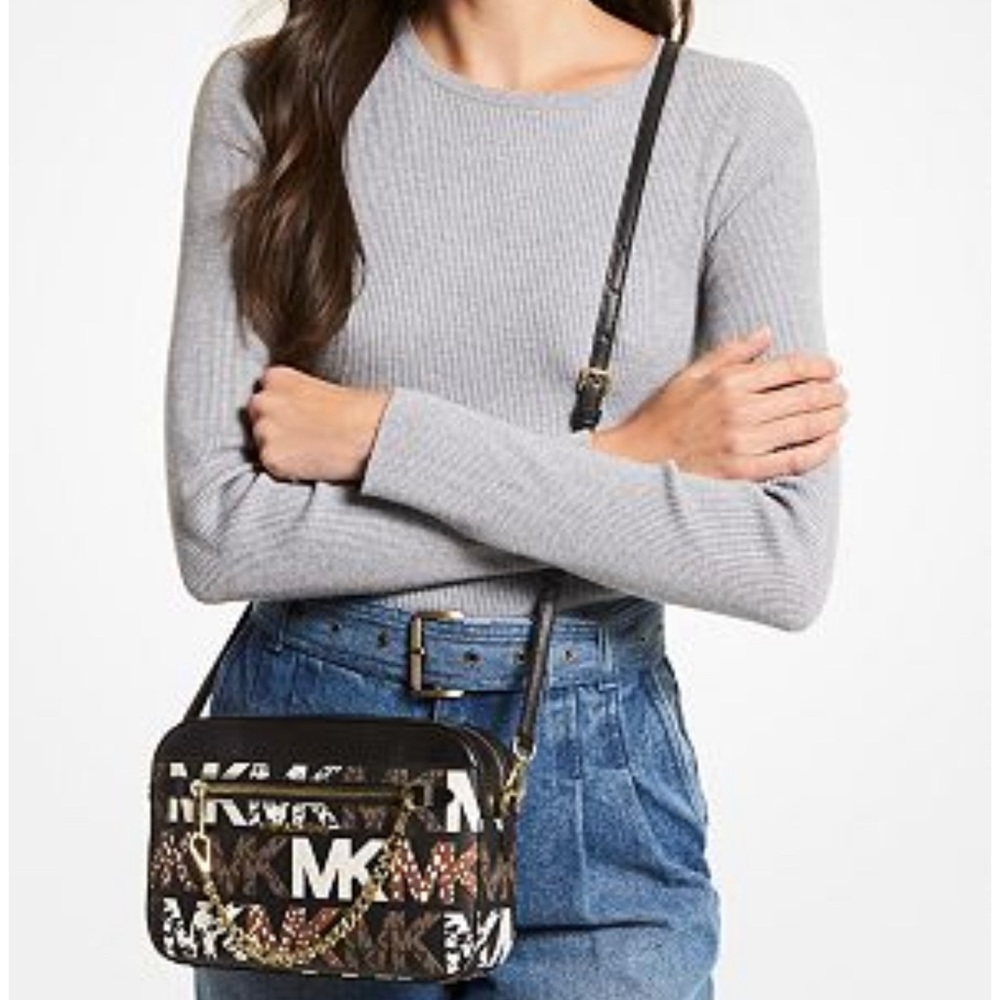 New ❤️‍🔥 MK limited addition jet set LG crossbody multi color - Picture 4 of 12